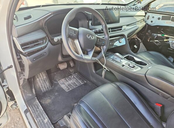 5N1DL1FS1PC346473 2023 INFINITI QX60 White Widok deski rozdzielczej