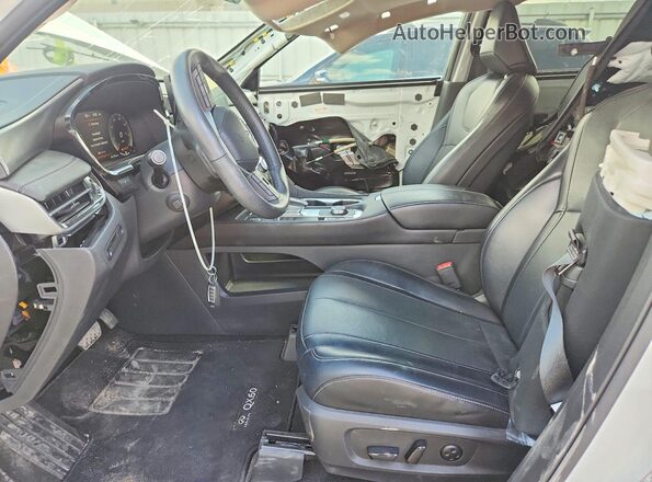 5N1DL1FS1PC346473 2023 INFINITI QX60 White Widok wnętrza z przodu