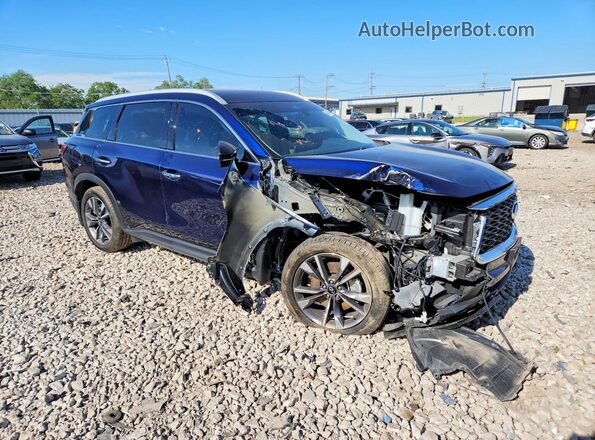 5N1DL1FS3PC349360 2023 INFINITI QX60 Синий Передняя правая четверть