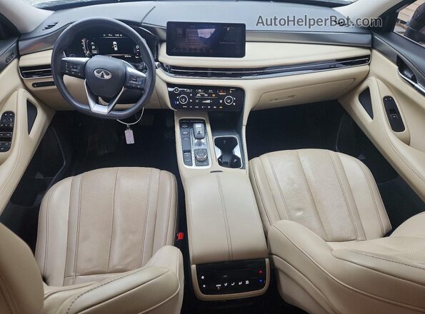 5N1DL1FS7PC350172 2023 INFINITI QX60 Tan Vista del salpicadero