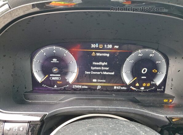 5N1DL1FS8PC353193 2023 INFINITI QX60 Серый Вид щитка приборов