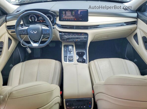 5N1DL1FS9PC360458 2023 INFINITI QX60 White Вид панелі приладів