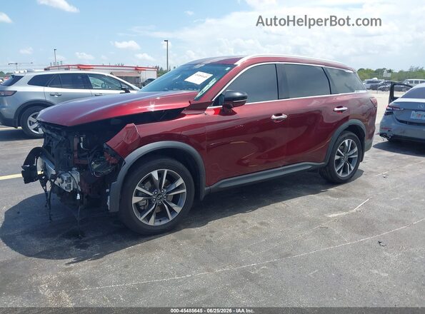 5N1DL1FS9PC367569 2023 INFINITI QX60 Red Передня ліва чверть