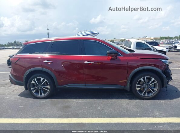 5N1DL1FS9PC367569 2023 INFINITI QX60 Red Панорамний вид салону 360°