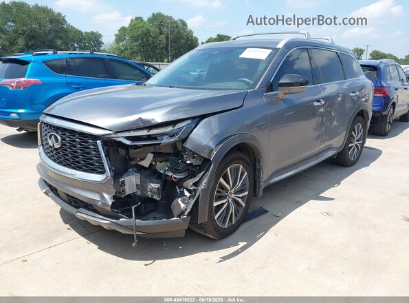 5N1DL1GS9PC376545 2023 INFINITI QX60 Gray Front left