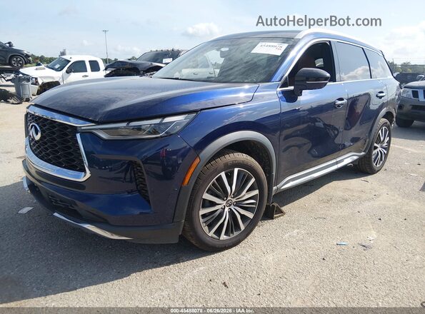 5N1DL1GSXNC335242 2022 INFINITI QX60 Blue Przód lewy