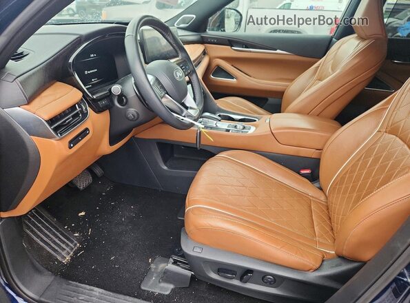 5N1DL1HU0RC349690 2024 INFINITI QX60 Blue Front interior view