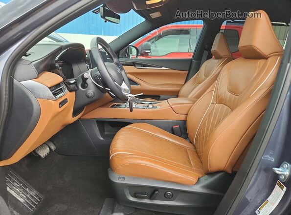 5N1DL1HU0RC352170 2024 INFINITI QX60 Blue Вид салону спереду