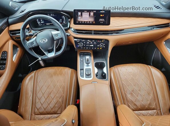 5N1DL1HU0RC352170 2024 INFINITI QX60 Blue Вид панелі приладів