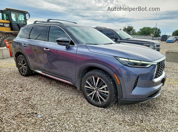 5N1DL1HU0RC352170 2024 INFINITI QX60 Blue Передня права чверть