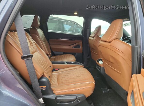 5N1DL1HU0RC352170 2024 INFINITI QX60 Blue Вид задньої частини салону