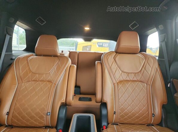 5N1DL1HU0RC352170 2024 INFINITI QX60 Blue Вид задніх сидінь