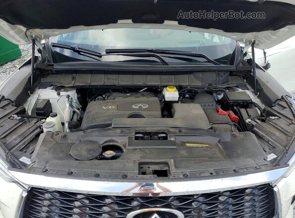 5N1DL1HU5PC376705 2023 INFINITI QX60 White Вид підкапотного простору