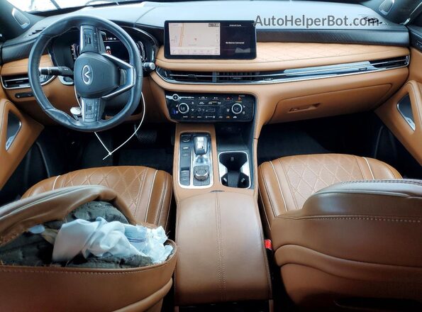 5N1DL1HU5PC376705 2023 INFINITI QX60 White Вид панелі приладів
