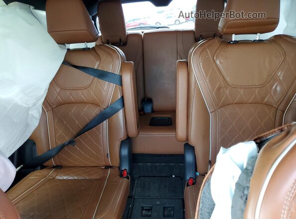 5N1DL1HU5PC376705 2023 INFINITI QX60 White Вид задніх сидінь
