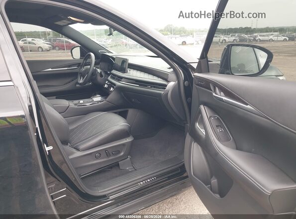 5N1DL1HUXRC357327 2024 INFINITI QX60 Black წინა სალონის ხედი