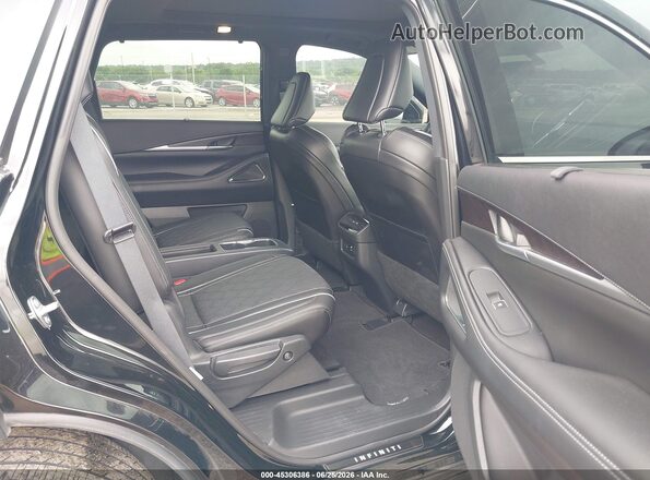 5N1DL1HUXRC357327 2024 INFINITI QX60 Black VIN კოდის სტიკერის ხედი
