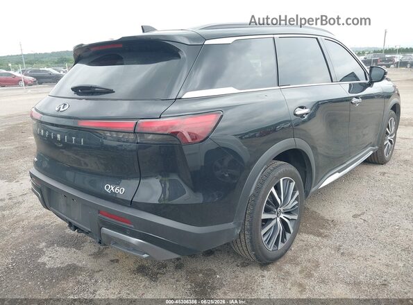 5N1DL1HUXRC357327 2024 INFINITI QX60 Black უკანა მარჯვენა