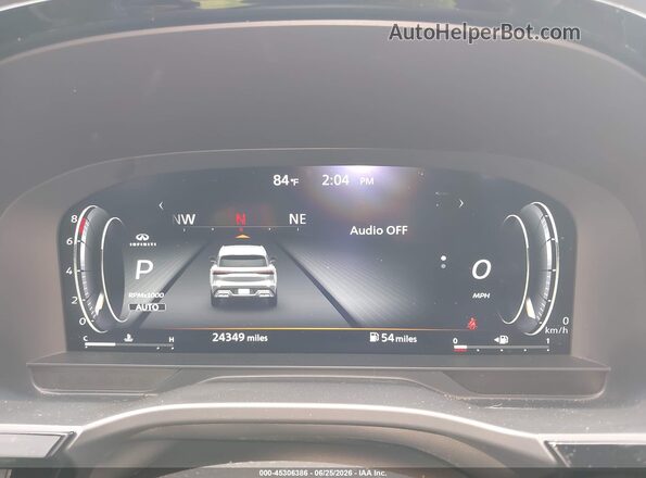 5N1DL1HUXRC357327 2024 INFINITI QX60 Black უკანა სავარძლების ხედი