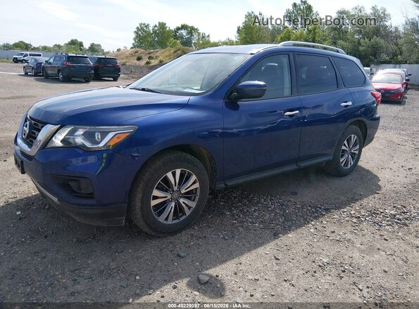 5N1DR2AM6LC627871 2020 NISSAN PATHFINDER Blue წინა მარცხენა ხედი სამი მეოთხედიდან