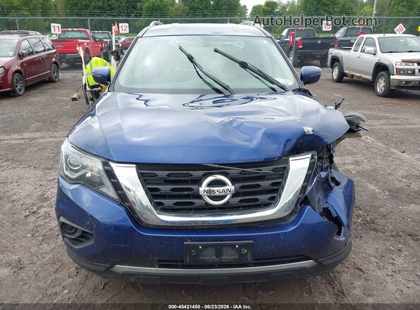 5N1DR2AM7LC631041 2020 NISSAN PATHFINDER Blue Widok wnętrza z tyłu