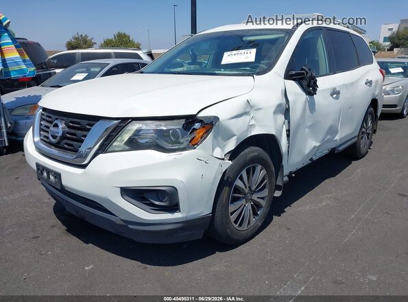 5N1DR2AN5LC644363 2020 NISSAN PATHFINDER White Vista tres cuartos delantera izquierda