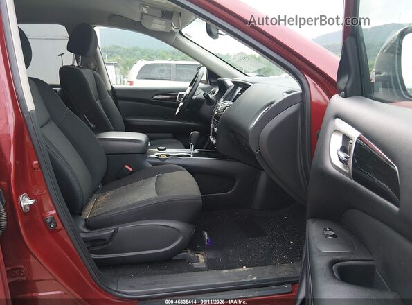 5N1DR2BM8LC632956 2020 NISSAN PATHFINDER Burgundy Front interior view