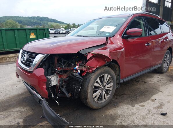 5N1DR2BM8LC632956 2020 NISSAN PATHFINDER Burgundy Front view