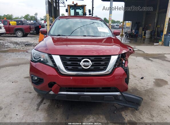 5N1DR2BM8LC632956 2020 NISSAN PATHFINDER Burgundy Instrument cluster view