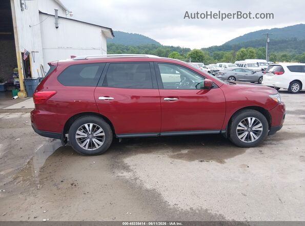 5N1DR2BM8LC632956 2020 NISSAN PATHFINDER Burgundy Rear interior view