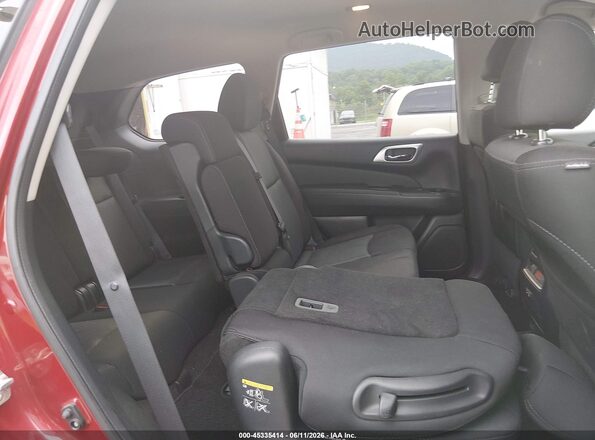 5N1DR2BM8LC632956 2020 NISSAN PATHFINDER Burgundy VIN sticker view