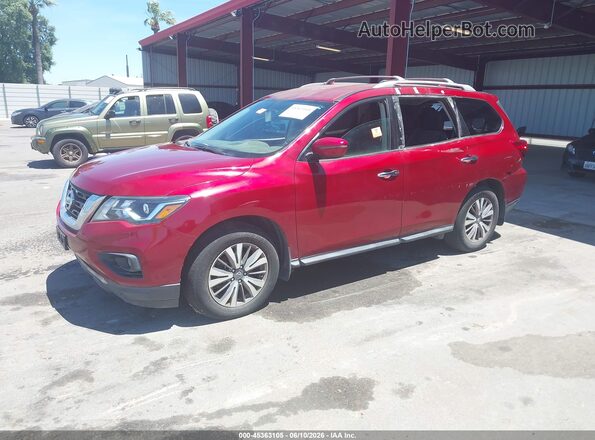 5N1DR2BN5LC575947 2020 NISSAN PATHFINDER Red წინა მარცხენა ხედი სამი მეოთხედიდან