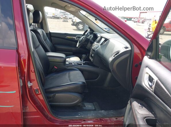 5N1DR2BN8LC592497 2020 NISSAN PATHFINDER Red Front interior view