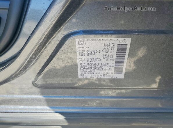 5N1DR2CM2LC646866 2020 NISSAN PATHFINDER Silver 