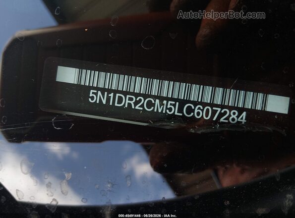 5N1DR2CM5LC607284 2020 NISSAN PATHFINDER White Engine compartment view