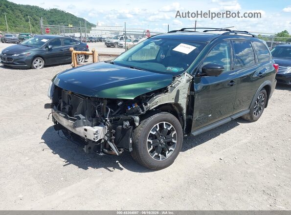 5N1DR2CM7LC596000 2020 NISSAN PATHFINDER Green წინა მარცხენა ხედი სამი მეოთხედიდან
