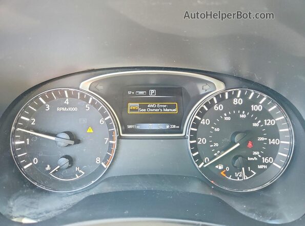5N1DR2CM8LC622863 2020 NISSAN PATHFINDER White Widok zestawu wskaźników