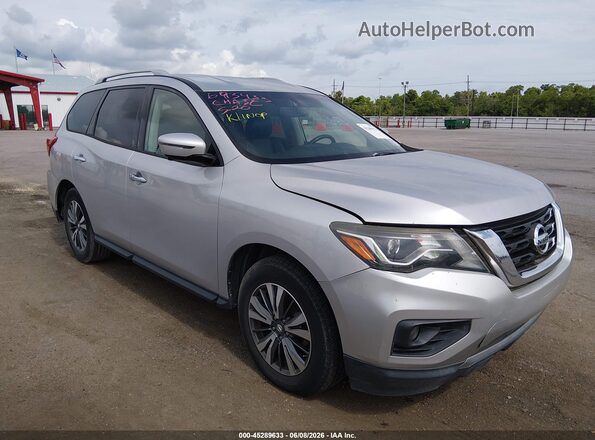 5N1DR2MM0HC693433 2017 NISSAN PATHFINDER Серебряный Вид задней части салона