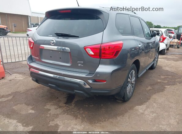 5N1DR2MM0JC643458 2018 NISSAN PATHFINDER Gray Trasero derecho