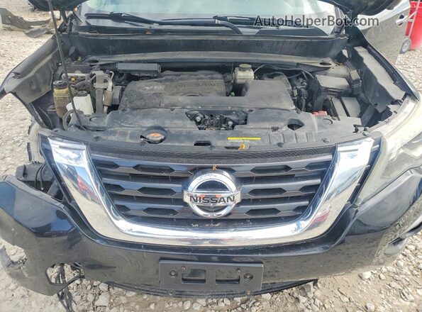 5N1DR2MM1JC609402 2018 NISSAN PATHFINDER Black ძრავის განყოფილების ხედი
