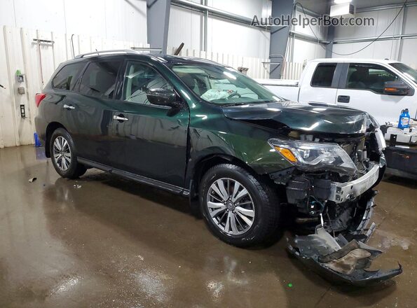 5N1DR2MM1JC655554 2018 NISSAN PATHFINDER Зеленый Передняя правая четверть