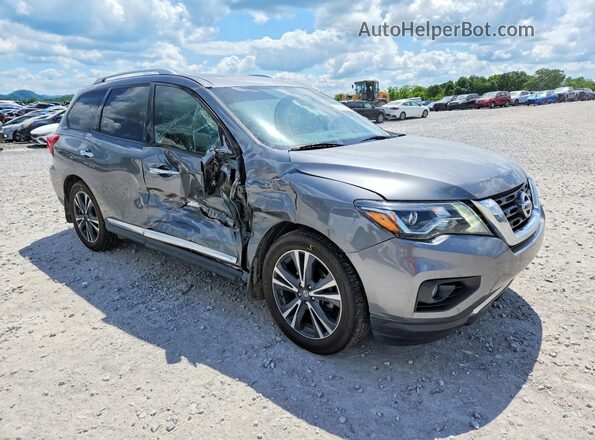 5N1DR2MM1KC635984 2019 NISSAN PATHFINDER Gray Delantero derecho