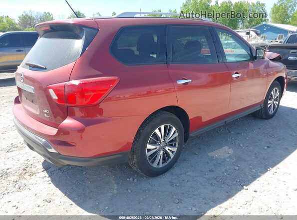 5N1DR2MM2HC685642 2017 NISSAN PATHFINDER Burgundy Tył prawy