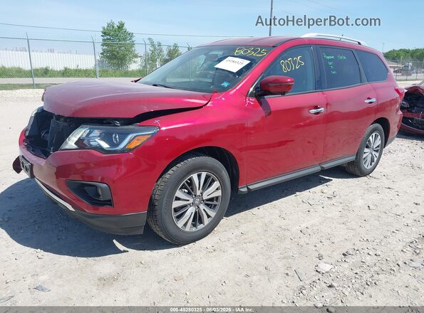 5N1DR2MM2HC685642 2017 NISSAN PATHFINDER Burgundy Przód lewy