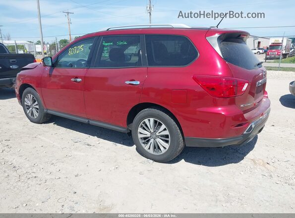 5N1DR2MM2HC685642 2017 NISSAN PATHFINDER Burgundy Tył lewy