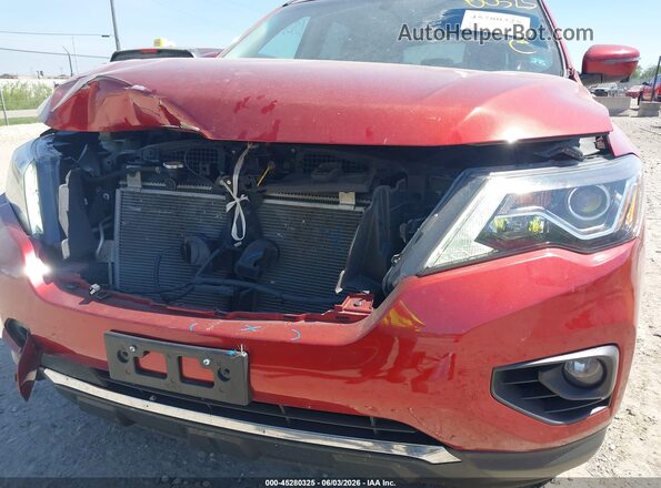 5N1DR2MM2HC685642 2017 NISSAN PATHFINDER Burgundy Widok z przodu