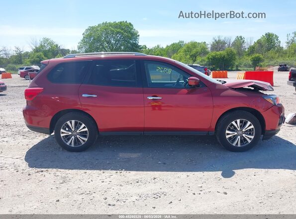 5N1DR2MM2HC685642 2017 NISSAN PATHFINDER Burgundy Widok wnętrza 360 stopni
