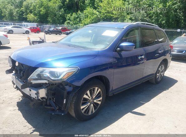 5N1DR2MM2JC617122 2018 NISSAN PATHFINDER Blue Vista tres cuartos delantera izquierda