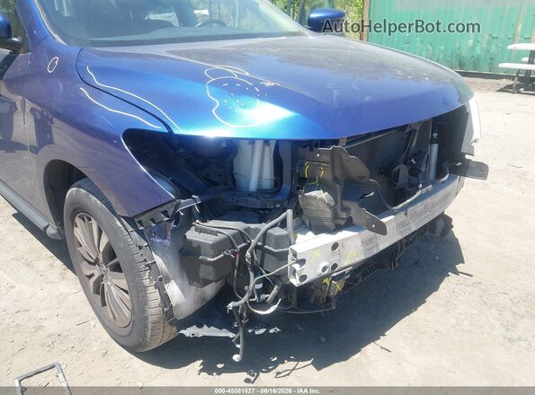 5N1DR2MM2JC617122 2018 NISSAN PATHFINDER Blue Vista frontal
