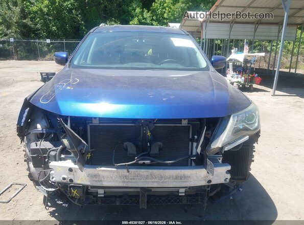 5N1DR2MM2JC617122 2018 NISSAN PATHFINDER Blue Vista interior trasera